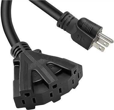 3-Černý prodlužovací kabel