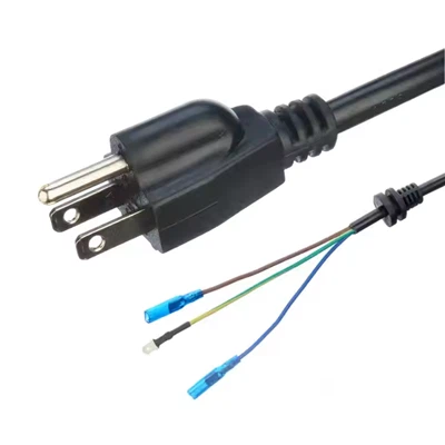 3 Prong USA Power Plug kabel konec s PVC